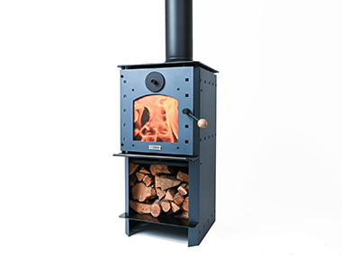 Quirky freestanding fireplace